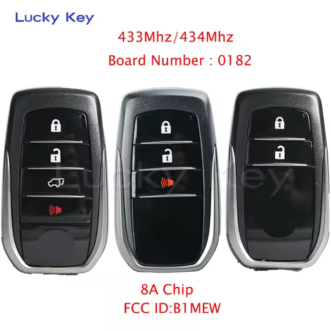 Aftermarket 3/4 Button Smart Remote Car Key for Toyota Fortuner SW4 Hilux SRV 433 434Mhz 8A Chip BM1