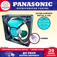 (11.3CM) PANASONIC REFRIGERATOR FAN 4 WIRES 4515JL-04W-B36 DC12V 0.15A