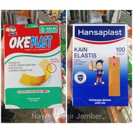 (1 Box) Hansaplast Plaster Okeplast Wound Medicine, Cloth Bandage, Wound Cover Plaster Bandage