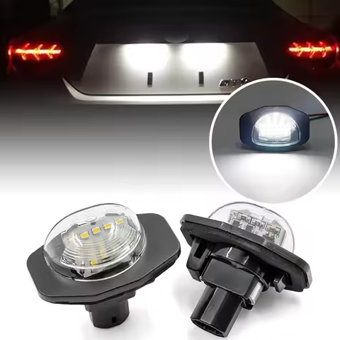 2Pcs White LED License Plate Light For Toyota Corolla Auris Alphard Sienna Wish Scion XB XD Urban Nu