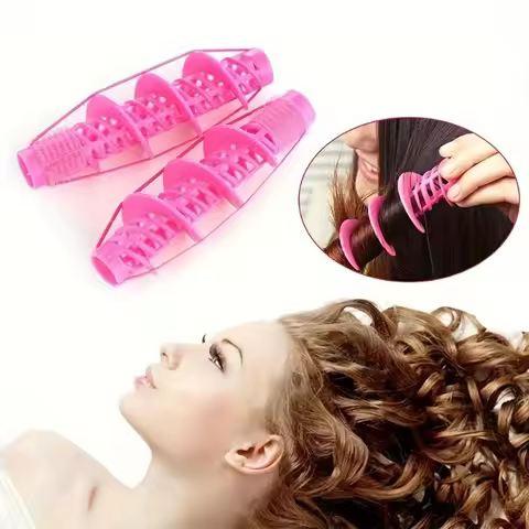 DIY Self-Adhesive Spiral Hair Curling Rollers - Create Wavy Curls with Ease