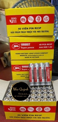 Combo vỉ 4 viên Pin con thỏ AAA 1.5V . Pin 3A