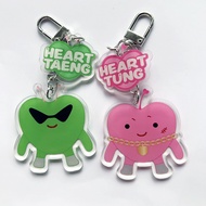 SK < MAXIDENT > Cartoon Double-Sided Acrylic Keychain Bag Accessories Pendant Jewelry Star Merchandi