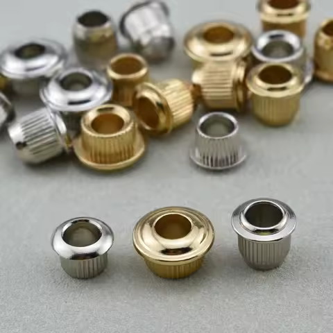 1 Set ( 6 Pieces ) Metal Vintage Guitar Machine Heads Tuners Nuts/ Bushings/Ferrules - KR(Origin)