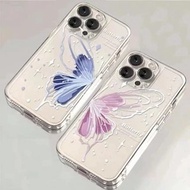Softcase Crystal Transparent Butterfly Motif Clear Case for Oppo RENO 6 4G 6 PRO 6 5G 7 5G 8 5G RENO