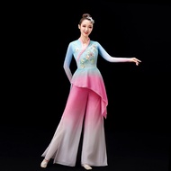 Elegant Classic Dance Performance Outfit Adult Festival Celebration Set National Square Fan Ethnicit