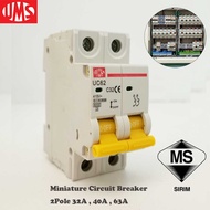 UMS 32A 40A 63A 2P MCB MINIATURE CIRCUIT BREAKER