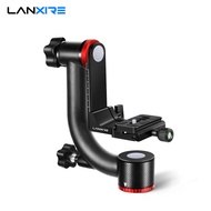 Lanxire Gimbal Tripod Head Professional Heavy Duty Aluminum Alloy with Arca Type Quick Release Plate