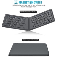 【Worth-Buy】 Mini Bluetooth Keyboard Wireless Foldable Keyboard Rechargeable Bluetooth Keyboard Compatible With Mac Pc