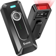Eyoyo Mini 2D Wireless Barcode Scanner with Clip Via Bluetooth Connected  with Level Indicator Displ
