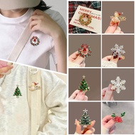 Christmas Style Festive Atmosphere Brooch Christmas Brooch Brooch Exquisite Snowflake Tree L6n8