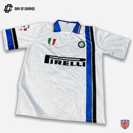 DOC Apparel Vintage Jersey 1nt3r M1lan V2 White Dryfit Milano Oversize Cool Fit Technology Sportswea