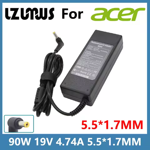 19V 4.74A 90W 5.5*1.7MM AC Laptop Charger Adapter For Acer Aspire 5742G 5750G 5755G 5920G E1-571G V5