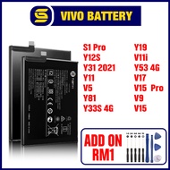 Bateri Battery Compatible For VIVO Y33s 4G/ Y19/ V11i/ Y53/ V17/ V15 pro/ V9/ V15/ S1 pro/ Y12s/ Y31
