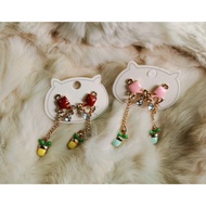 Cute earring​ earring Pitcher/Watering Plant Pot Unique Chic Work Korean Style Red Pink Earrings