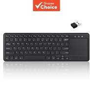 Wireless Keyboard With Touchpad 2.4g Mini Media Keyboard Built In Large Touchpad For Pc