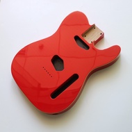 Dongli Blemish Red Tele Guitar Body North American alder Tele Body Black Edge High Polishing Lacquer