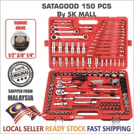 💖🔥SATAGOOD 150 PCS Ratchet Box Socket Set Box Set Spanner Set Wrench Set Tools Set