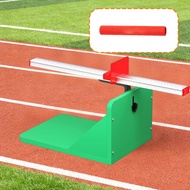 [lzdjlmy1zs] Sit and Reach Tester Ligament Tester Gauge Portable with Floor Mat Stretching Test Devi