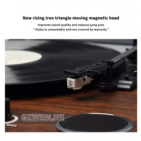Vinyl Record Player Retro Turntable Vintage Gramophone Compatible with 7/10/12in Vinyl Records 33/45