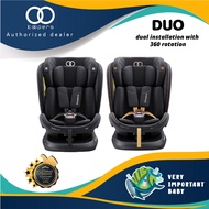 [𝟭𝟬% 𝗖𝗔𝗦𝗛𝗕𝗔𝗖𝗞 + 𝗙𝗥𝗘𝗘 𝗦𝗛𝗜𝗣𝗣𝗜𝗡𝗚 𝗪𝗠] Koopers Duo Convertible 360 Spin Isofix/Belt Baby Carseat | R44