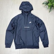 現貨 iShoes正品 Nike NSW 男款 連帽 黑 風衣 運動 長袖 流行 基本款 外套 727325-010