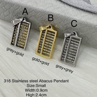 Lucky abacus high quality stainless steel abacus (Pendant can toggle beads )
