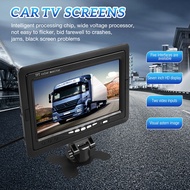 Mini TV 7 Inch HD Monitor 800X480 Portable Car LCD Screens on DVD/CMMB Two Input for Passenger Cars