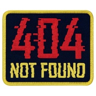 [Direct from Japan]404 Not Found Embroidered Velcro Patch