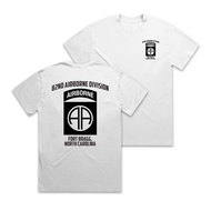82nd Airborne Division Military Style Short Sleeve T-Shirt Men's Crew Neck 100% Premium Cotton Print