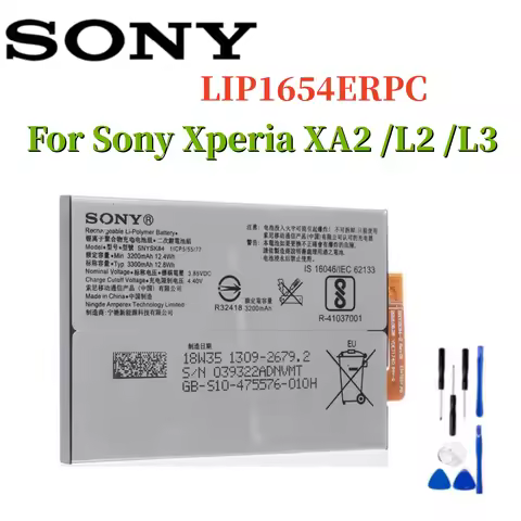 Original 3200mAh LIP1654ERPC For Sony Xperia XA2 L2 L3 I3312 I3322 I4312 I4332 SM33 LIP1654 SNYS1654