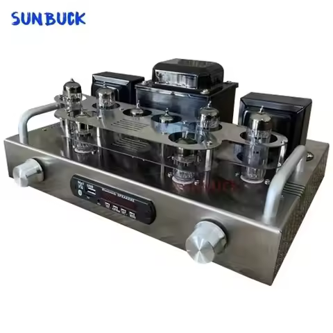 Sunbuck DIY kit 8W 2.0 channel high-end 6z4 pure Tube 6N2 6P1 6P15 Tube Amplifier