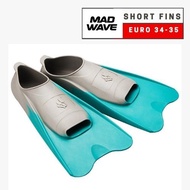 MadWave Swimming Snorkeling Training Short Fins Swim Flippers (EURO 34 - 35)