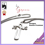 Jesus Cross Necklace Anti-Rust SaliP Necklace Titanium Cross Necklace