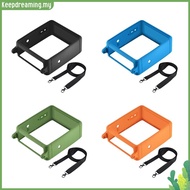 ✿ keepdreaming ✿  Silicone Anti-fall Speaker Case Adjustable Strap Wireless Speaker Carrying Case Co