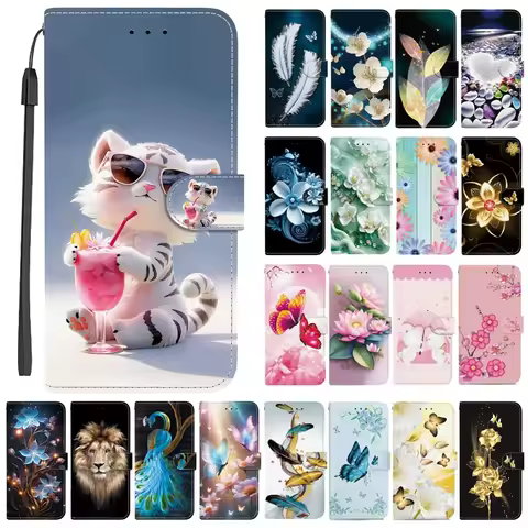 A36 Flip Wallet Leather Case For Samsung Galaxy A36 A56 A26 A16 5G A06 4G A366B A165F Cover Cases Ma