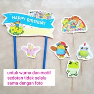 hiasan kue topper toper cake ulang tahun karakter didi & friend DIDI AND FRIENDS didi and friend