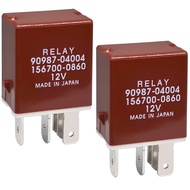 Relay 90987-04004 (Set 2), 90987-04004 156700-0860 40A 12VDC 5Pin Relay Automotif Serbaguna, Serasi 