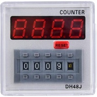 11 DH48J-A, 24V AC/DC, 220VAC(24V AC/DC) Digital Counter dh48j-a 24v/220v Digital Counter Relay led 