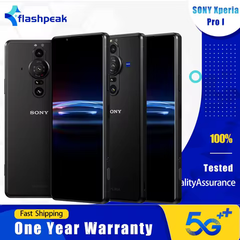Original Sony Xperia Pro I XQ-BE72 5G Mobile Phone NFC Dual SIM 512GB 120Hz 6.5'' OLED 12MP*3+8MP 4K