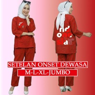 PGP Hijab Tunic Set Adult Clothes StylishWanita Size ML XL XXL Independence August 17th Anniversary 