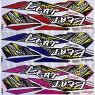 Honda beat v2 (2) premium body cover sticker stripe 1set