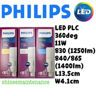 [3pc bundle!] Philips LED PLC 2 PIN 360 DEG 11W 830/840/865 G24D