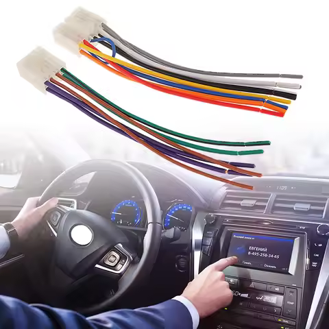 1 Set 10 Pin+ 6 Pin Car Stereo Radio/CD/DVD Player ISO Wiring Harness Connector For Toyota Car Stere