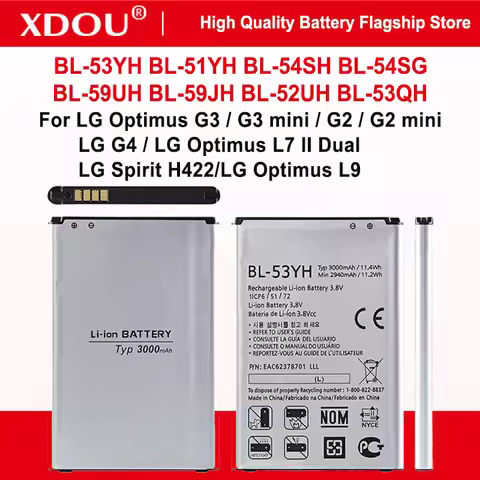 BL-53YH BL-51YH BL-54SH 54SG BL-59UH 59JH 52UH 53QH Battery For LG Optimus G3 mini G2 mini LG G4 Opt