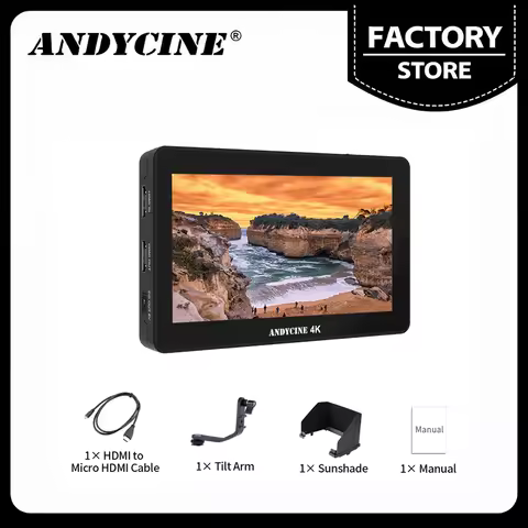 ANDYCINE A6 PLUS 4K Monitor 5.5 Inch on Camera DSLR Field Monitor 4K HDMI 3D LUT Touch Screen IPS FH