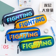 Pencil Case Boy Pencil Box Kotak Pensil Black Blue Stationery Pensil Box Boys Kids Middle School Stu