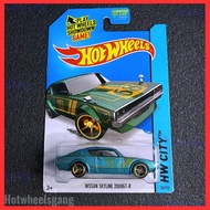 Hot Wheel Nissan Skyline 2000GT-R US Card 2014 Metalflake Teal Hotwheels Skyline H/T 2000 GT-R Colle