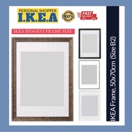 IKEA Photo Picture Frame 50x70cm Size A2 B2 Paper Black Brown White Silver