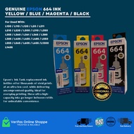 Genuine Epson 664 Ink Yellow / Magenta / Cyan / Black